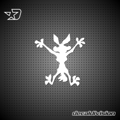 Wile E Coyote Splat Sticker